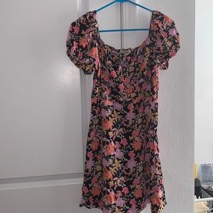 NWOT Medium Black Floral Dress